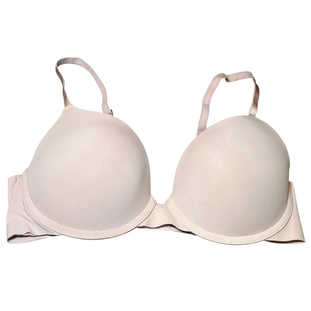 Tahari Womens Size 36C Beige Demi Cup Bra Adjustable‎ Straps Comfort Everyday